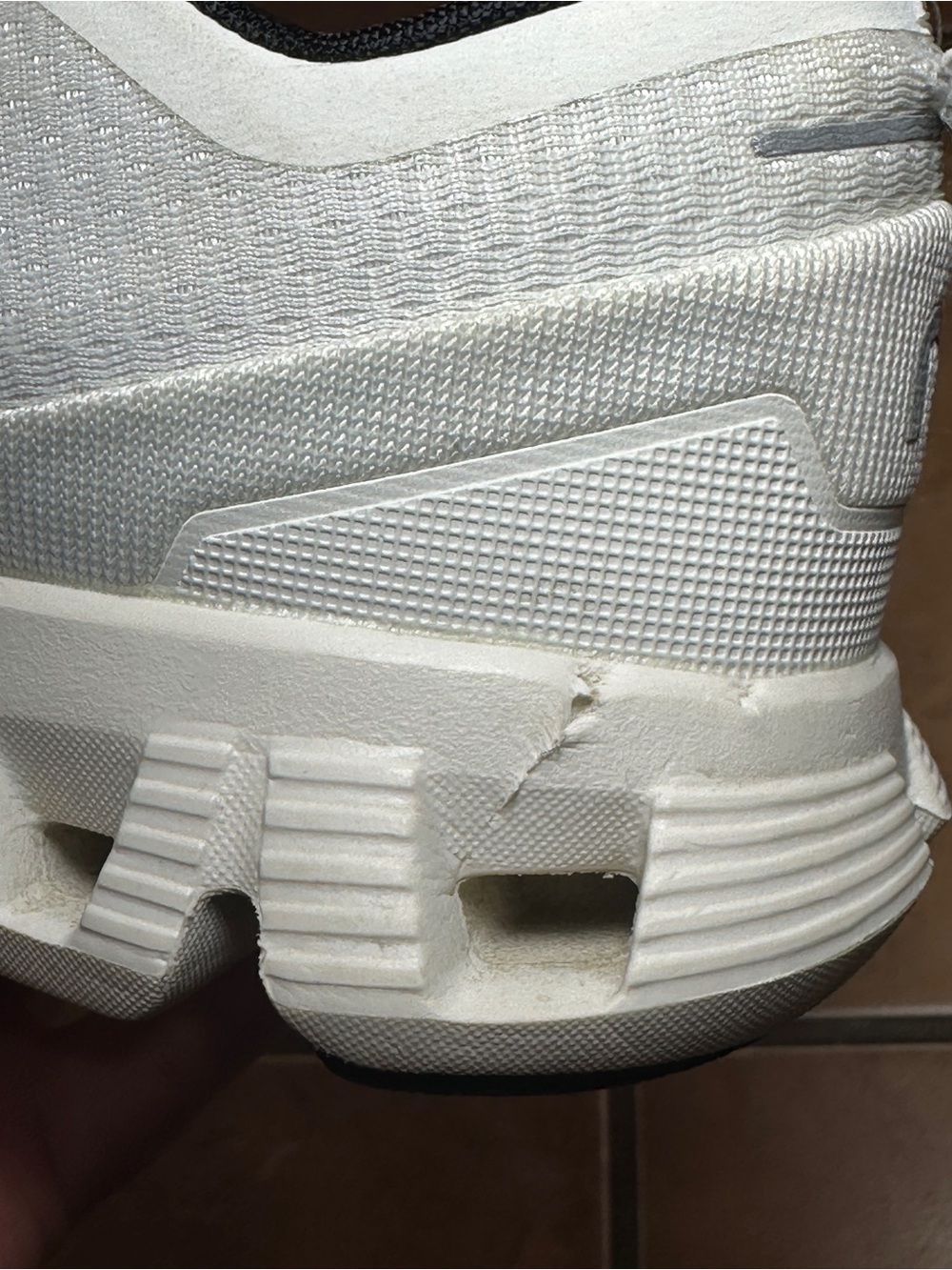 On Running Cloud X Women's Athletic Shoes in White and Black - 8 - Picture 5 of 10